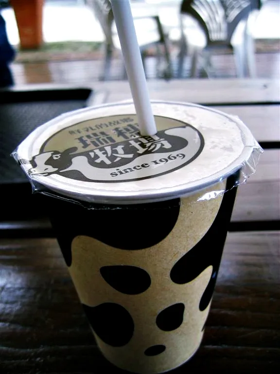 瑞穗牧場販售的新鮮牛奶